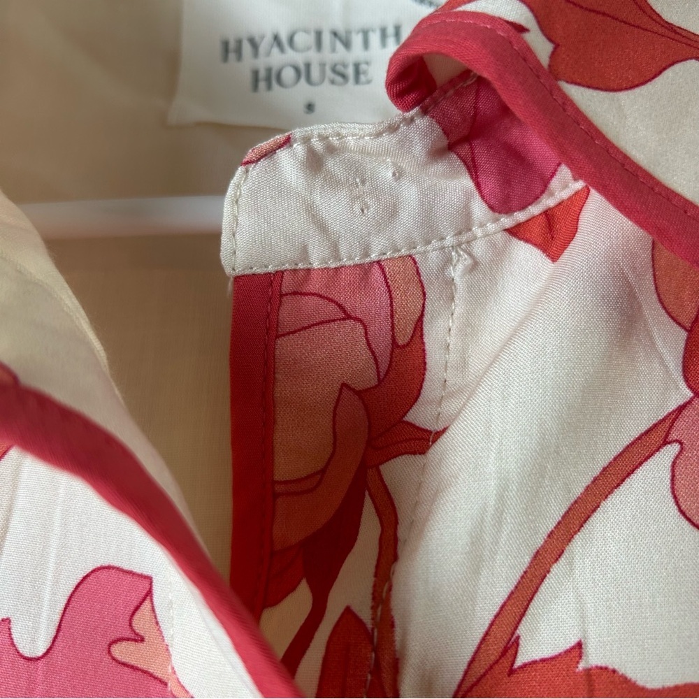 Hyacinth House Coral Multi Floral Peppa Midi Dress - Picture 3 of 3